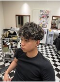 リバースセンターパートニュアンスパーマニュアンスウルフダウR