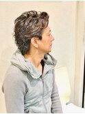 かき上げ系大人ウルフ×ニュアンスパーマHommehair2nd櫻井