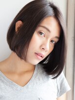 パティオンツー(PATIONN2)&nbsp;人気のストレート切りっ放しボブ前髪なしクラシカルワンレンボブ