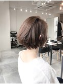 ノンブローでおさまる大人 ショート 『Tree hairsalon 』本厚木