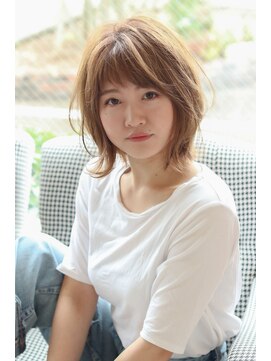 バルス(BLS) 透明感アッシュベージュ外ハネボブ 【 藤枝/髪質改善/カラー】