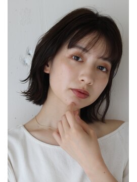 リガナッツ 赤羽店(Riganuts) [riganuts赤羽店]愛されロブ 黒髪スタイル