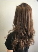 大人かわいいロングフリンジウェーブ