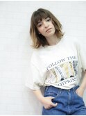 BREK/20代30代40代切りっぱなしボブ/ウェーブミディアム