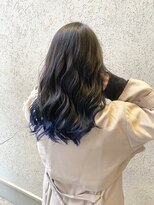 エフィールベルタ(afeel belta) オーシャンブルーの裾カラー