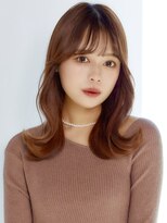 フォンズ(FONS)&nbsp;くびれミディアム斜めバンググレージュカラーシルキーベージュ