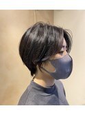 ハンサムショート/前髪なしショート/20代、30代、40代、50代