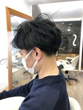ヘッズ 本八幡店(HEADS) かき上げヘア ニュアンスマッシュ サイドパート 韓国マッシュ