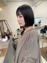 フィル(fil)&nbsp;ミニボブ／地毛風ネイビー