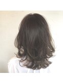 olive beige  レイヤーカット