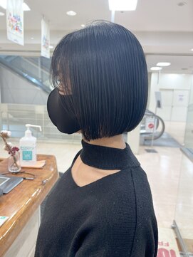 モリオ フロム ロンドン サッポロファクトリー店(morio FROM LONDON) 【morio】札幌ボブ ぱつっと黒髪ボブ