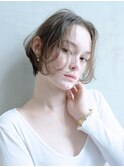 前髪なしショートボブ_ショコラアッシュヘルシースタイル_38672