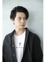 ヘアデザイン プティパ(Hair Design petit-pas) ビジネスマン　かきあげメンズウェーブヘア