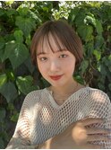 透け感溢れる小顔ショートボブ