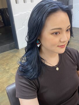 アナ ラーナ(Anna Lanna) ディープブルー×セミディ/大人女子/*森本ひろか*