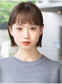 似合わせカット　ボブ　カジュアル　フルバング
