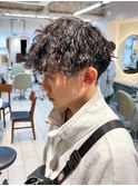 ツイストスパイラルパーマツーブロ刈り上げ☆横浜