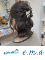 エマヘアデザイン(e.m.a Hair design) ハーフアップ