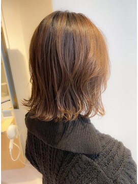 レイミュー 千葉(Lei miu) 【Lei橋本】orange brown×layer Bob