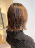 【Lei橋本】orange brown×layer Bob