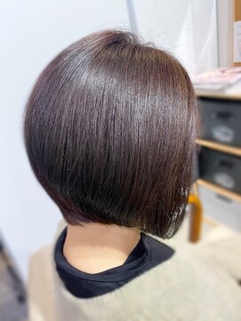 アクロ ヘアー(ACRO HAIR) 大人髪質改善カラー、艶髪前下がりショートボブ