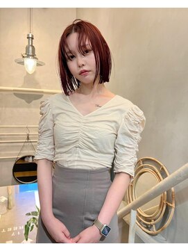 ジーナ(XENA) ワインレッド×マチルダボブ×渋谷