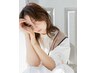 【日頃のご褒美に】オーガニックカラー＋頭浸浴マイクロバブルSPA＋TR ￥9800