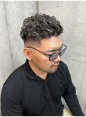 スキンフェード極道パーマメッシュ