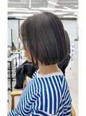 黒髪カタログ/ボブルフ/小顔に見せるヘア/ワンレン