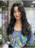 ロングからくるくるパーマに！ロングパーマ【中西思実】