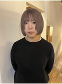 【hono】ラベンダーグレージュ/ボブ/顔周りレイヤー