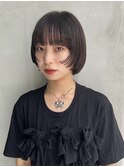 MINX宇都愛梨　顔まわりレイヤー黒髪ボブ