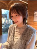 外ハネボブ/切りっぱなしボブ/顔周りレイヤー/30代40代