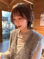 美容室 ビ フェスカ(B FESCA) 外ハネボブ/切りっぱなしボブ/顔周りレイヤー/30代40代