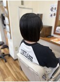 切りっぱなしボブ