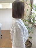 ボブ×透明感カラー