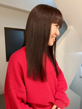 シーン(SCEN) 暖色/ワイドバング/秋カラー/ロング/髪質改善/縮毛矯正/学割