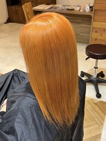 ラピステン 福岡天神 大名店(Lapis) 10代・20代/ブリーチ1回~/モチ◎韓国風オレンジカラー