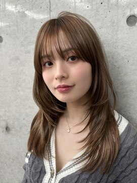 ロンドホットリップ 立川(Lond hot lip) チョコレートブラウン/オリーブグリーン/ハッシュカット