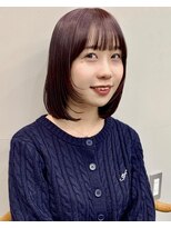 ヨーク(yoke) レイヤーボブ/ボルドー/ワインレッド