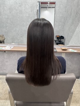 【髪質改善】で叶う上品ツヤブラウン【ストレート】