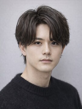 ハレ ヘアサロン(Hale hair salon) Hale刈り上げセンターパートフェザーパーマニュアンスパーマ原宿