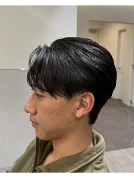 ビカムメンズヘアー 栄店(become men's hair) 曲がる縮毛矯正/センターパート/ニュアンスストレート