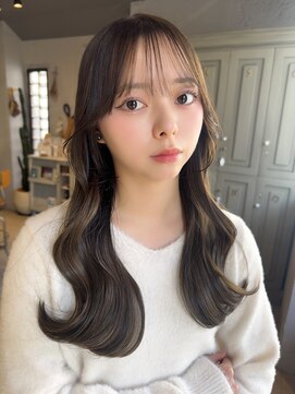 カシュカシュ 表参道(cache cache) ワンホンレイヤーハッシュカット顔周りレイヤー髪質改善