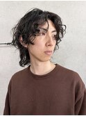 似合わせカットミディアムスタイルパーマツイストスパイラル