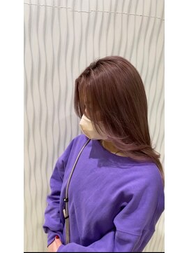 アース 会津若松店(HAIR&MAKE EARTH) ラベンダーブラウン×くびれレイヤー