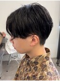マッシュヘア/黒髪/メンズカット/men's/フェザーパーマ