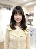 レイヤーボブ 髪質改善 ミディアムレイヤー