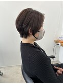 ショートスタイル + アッシュブラウン