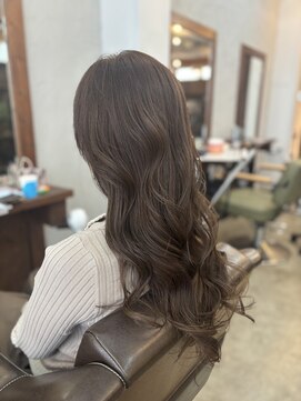 ヘアメイク デザート(HAIR MAKE DESART) 木村法子【ロングレイヤー×オリーブグレージュ】